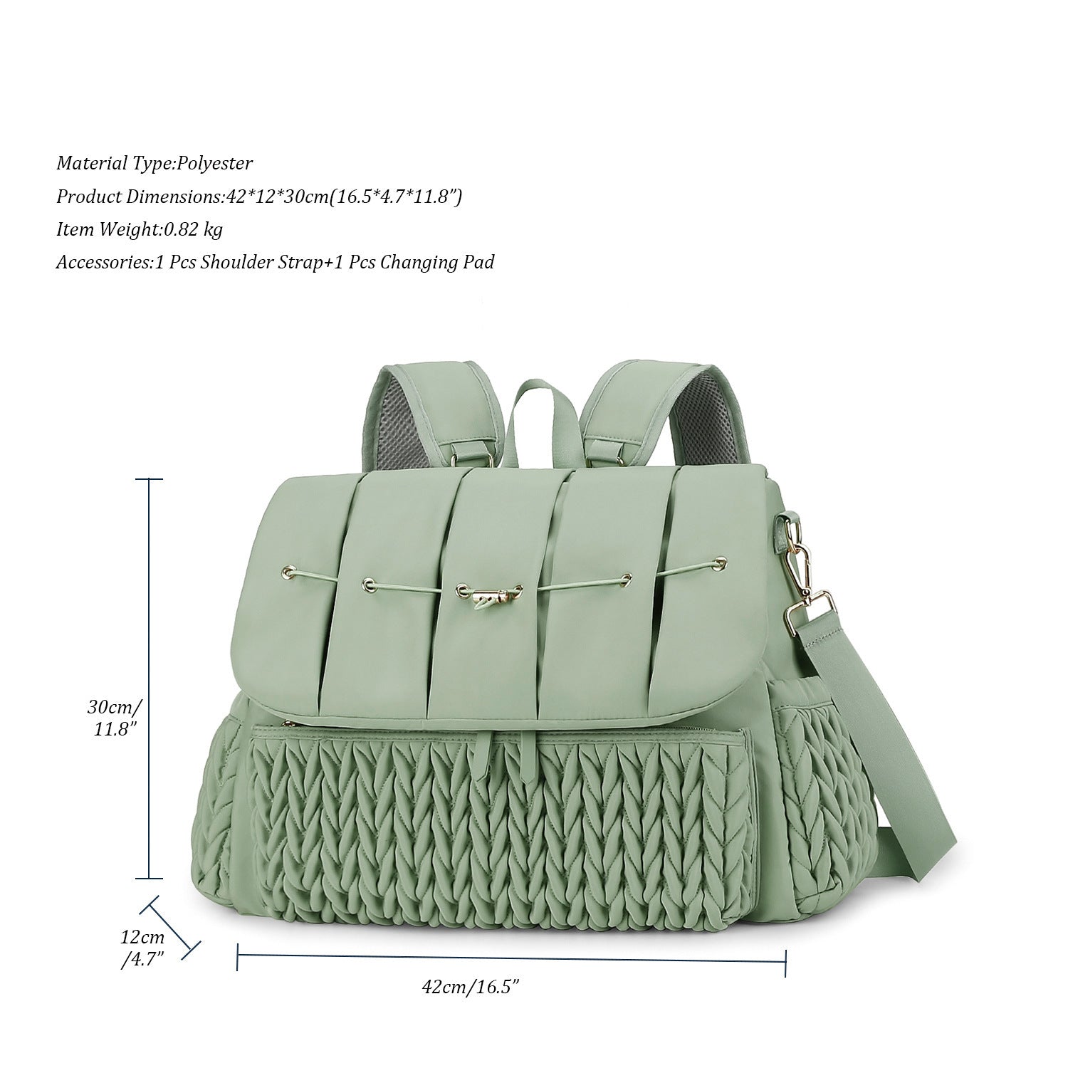 Deluxe Insulated Diaper Bag