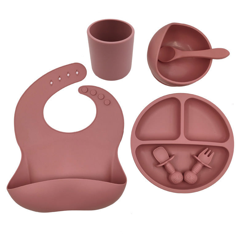 Silicone Baby Feeding Set – Bib, Cup & Spoon