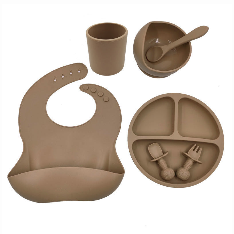 Silicone Baby Feeding Set – Bib, Cup & Spoon
