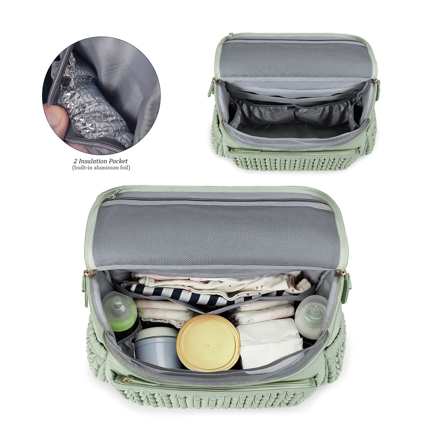 Deluxe Insulated Diaper Bag